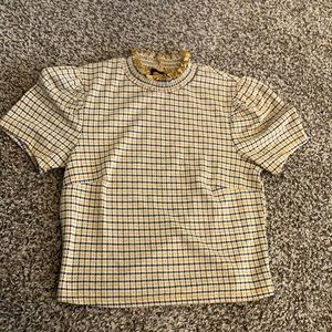 Forever 21 Yellow checkered shirt
